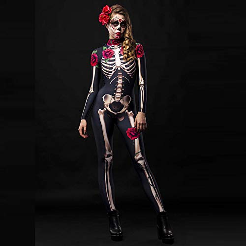 TMOYJPX Disfraz Halloween Niña Mujer Gracioso Disfraces - Cosplay Ropa para Niños Adultos Mono Mujer Fiesta Elegante, Mono Chica 6-12 años Ceremonia (Negro~Mujer, M)
