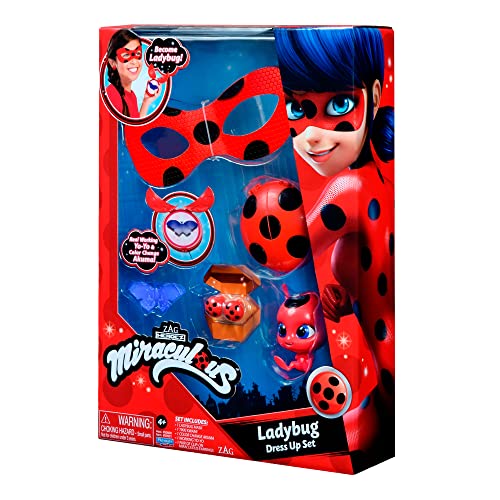 Miraculous Niños unisex Ladybug Conviértete en Juego de Rol, (Bandai P50601)