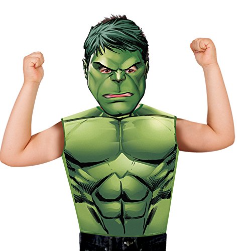 Rubies Avengers Hulk Disfraz y Mascara, multicolor, S-M (Rubie's Spain 620970)