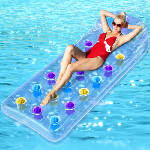 Colchoneta Hinchable Piscina - Gontence Colchoneta Piscina Adultos - Colchoneta Hinchables para Piscina - Flotadores Piscina - Inflables para Piscina Flotador Piscina - Colchoneta Hinchable Playa