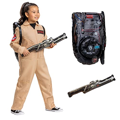 Disguise Oficial-Disfraz Cazafantasmas Niño, Disfraz Cazafantasmas Niña, Disfraz Ghostbusters Niño,Traje Cazafantasmas Niño, Mono Cazafantasmas Niño, Disfraz Halloween Niño CarnavalTalla M