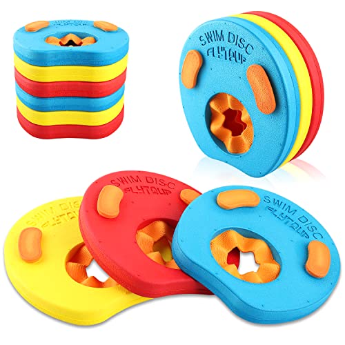 Manguitos de Flotador de Natación Niños Discos Desmontables (Rojo, Amarillo y Azul)