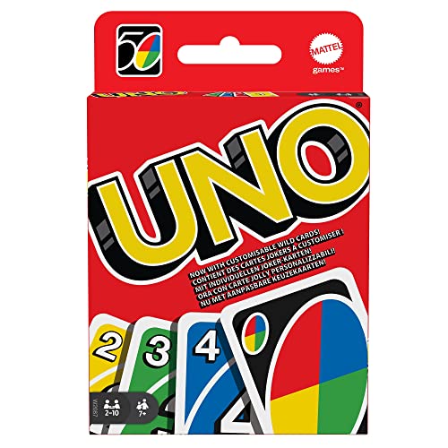 UNO Original - Juego de Cartas Familiar - Clásico - Baraja Multicolor de 112 Cartas - De 2 a 10 Jugadores - Para Niños y Adultos - Regalo para 7+ Años