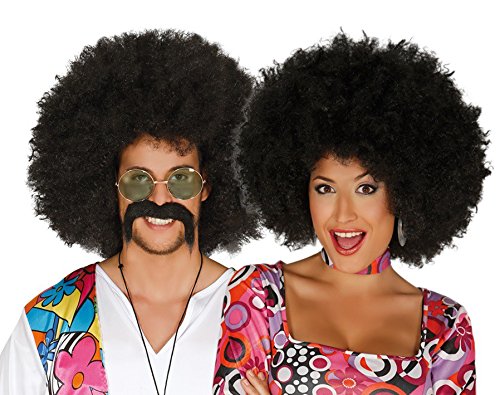 Guirca- Peluca rizos afro, Talla única (4006.0)
