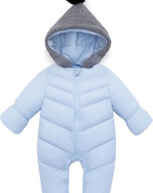 Chaqueta de Invierno con Capucha Mono Calentito 0 - 2 Años Bebés