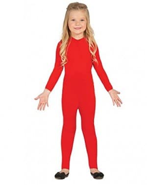 Disfraz de maillot infantil rojo (7-9 años)