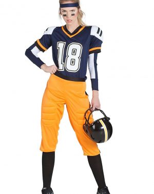 Disfraz DE JUGADORA DE Rugby Azul