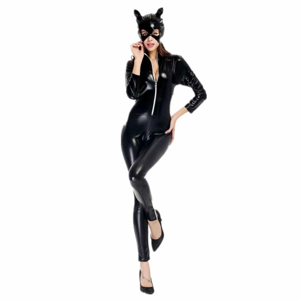 Disfraz De Catwoman Mujer Gato Halloween Cosplay