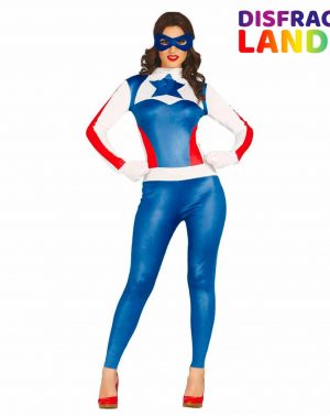 Disfraz Superstar Capitan América Mujer