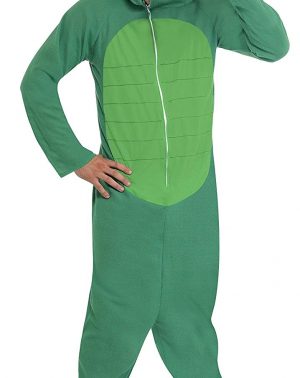 Disfraz de Cocodrilo con Capucha - Color Verde
