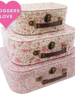 Maletas Vintaje Flores - Estilo Antiguo - Decoración Boda