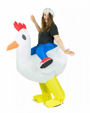 Disfraz Hinchable de Pollo Adulto - Despedidas de Soltera Carnaval Cumpleaños