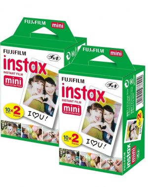 Fujifilm Instax Mini Brillo - Pack de películas fotográficas instantáneas