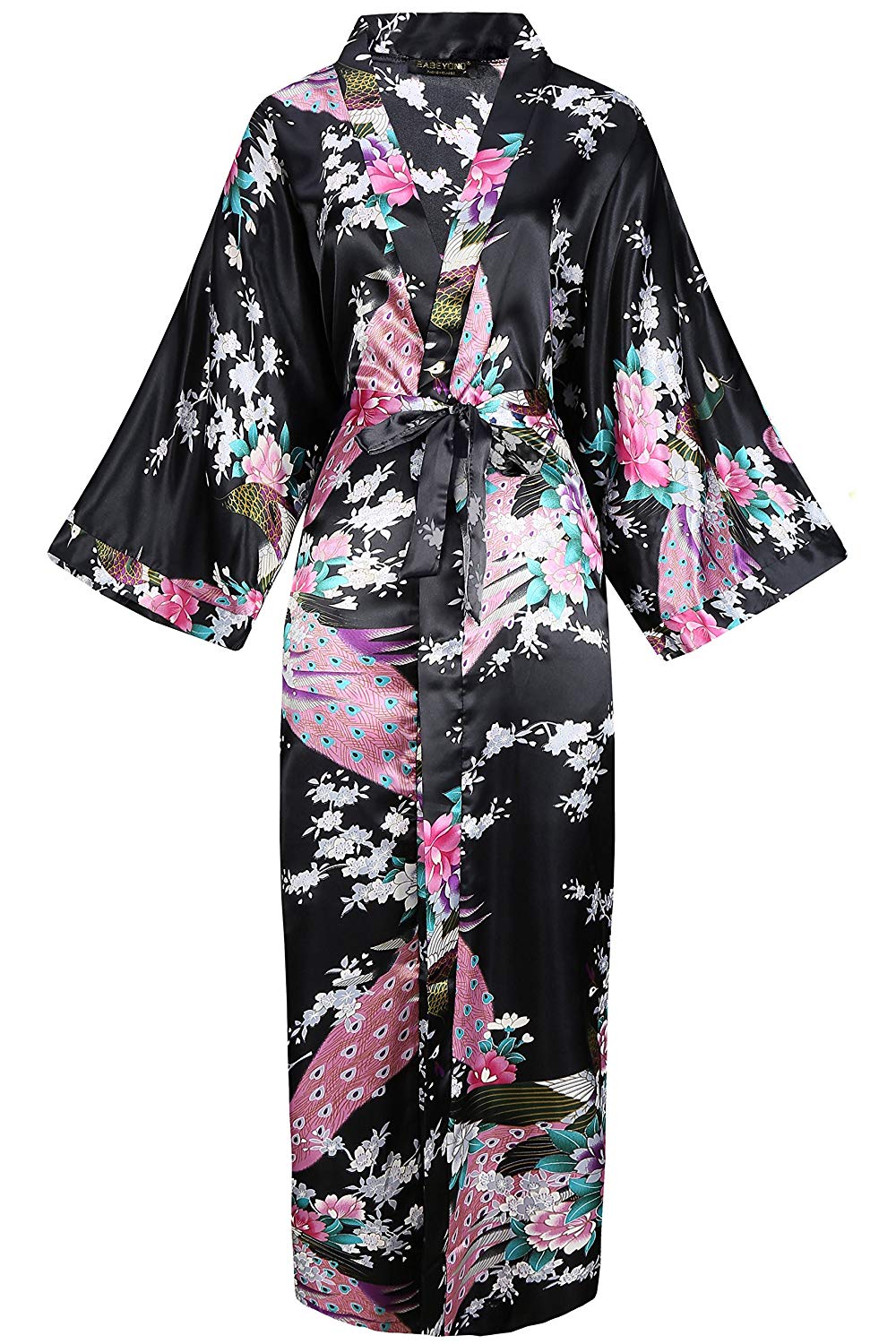 Kimono de Seda Vestido bata de Saten Kimono Novia Pijamas