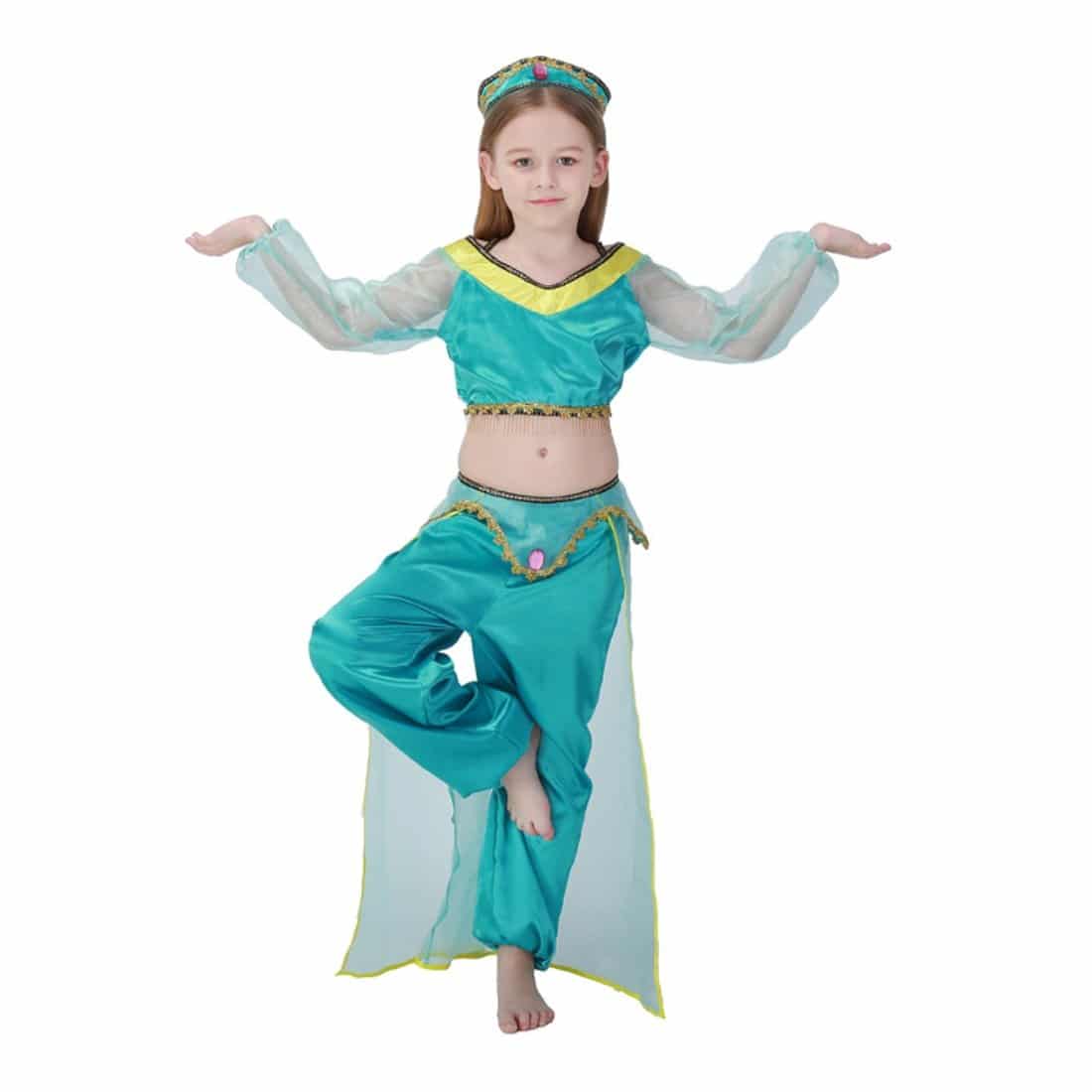 Disfraz de Princesa Árabe Danza Vientre Infantil Niñas