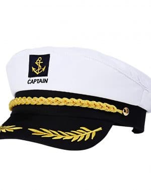 Gorra Sombrero Capitán Yate Barco Navegante Marinero Almirante Marino