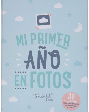 Tarjetas Mr Wonderful para recordar mi primer año en fotos Bebes 1