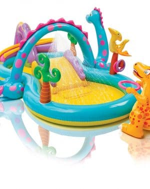 Centro Juegos Hinchable Dinos Dinosaurios - Intex 57135NP - - 333 x 229 x 112 cm, 280 litros