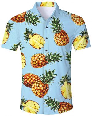 Camisa Hawaiana para Hombre Mujer Casual Manga Corta Camisas Playa Verano Unisex 3D Estampada Funny Hawaii