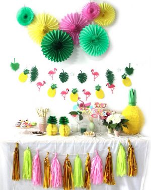 Decoración para la fiesta de verano tropical hawaiana