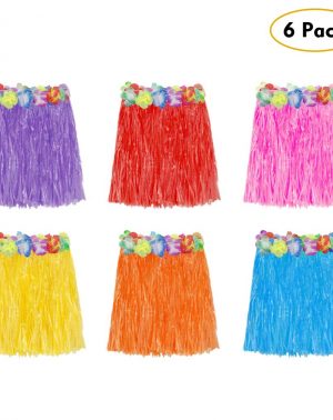 Faldas Hawaianas Luau Traje de Disfraces para Niñas Mujeres Luau Fiesta tropical