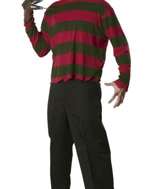 Disfraz de Freddy Krueger para adulto, camisa, máscara y guante Rubies