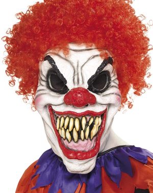 Careta de Payaso Aterrador Siniestro látex Smiffys- 35710