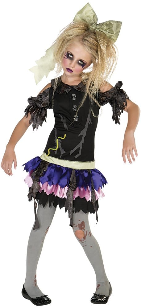 Halloween - Disfraz de Muñeca Zombie para niña Rubies