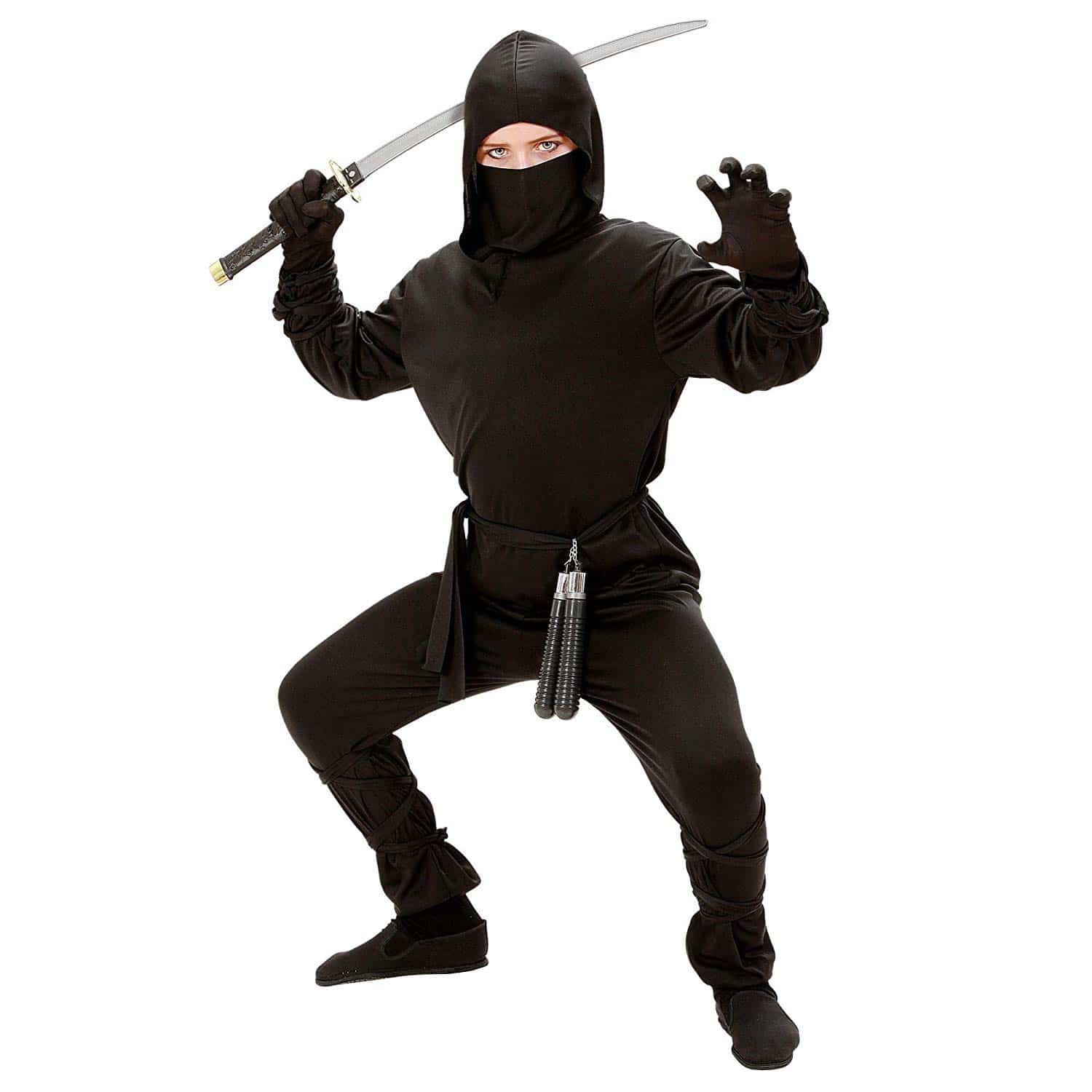 Disfraz Ninja para niños Negro Widmann 02647