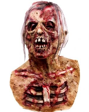 Máscara de Cabeza Muerta de Walking Dead, máscara de Monstruo Malvado residente, máscara de látex de Goma para Fiesta de Disfraces de Zombie para Halloween