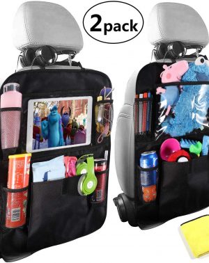 Organizador para Asientos de Coches, Universal Multi-Bolsillo Protector Trasero del Asiento de Coche para Niños