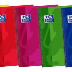 Oxford Classic - Pack de 5 cuadernos espiral con tapa de plástico