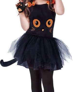 Rubies- Disfraz infantil de Gatita Tutu Halloween Color negro Rubies S8410