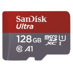 SanDisk Ultra - Tarjeta de memoria microSDXC de 128 GB con adaptador SD, velocidad de lectura hasta 100 MB/s, Clase 10 U1 y A1