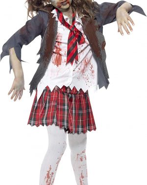 Disfraz de Colegiala Zombi Halloween- Smiffys-43025L