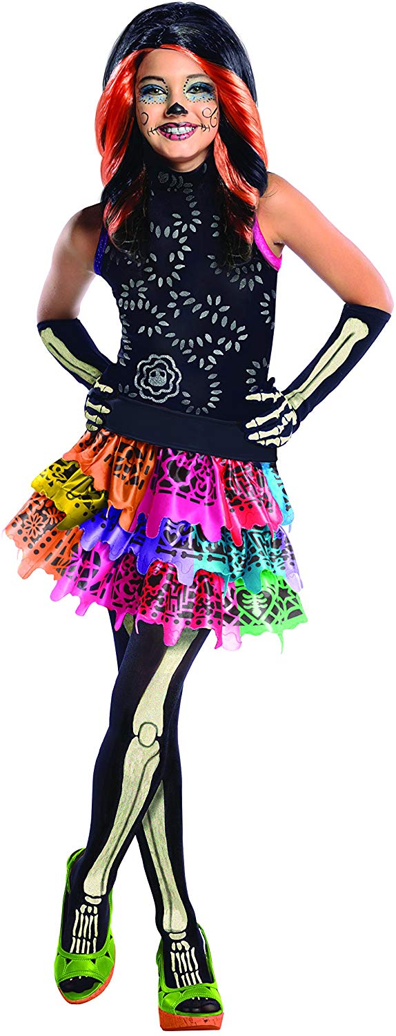 Monster High - Disfraz de Skelita Calaveras para niña, infantil