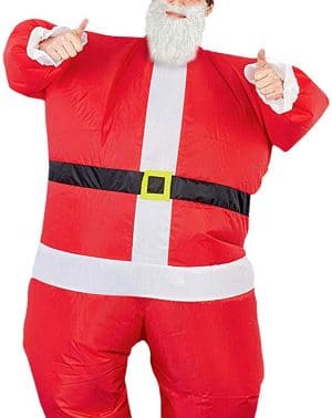 disfraz papa noel santa claus hinchable