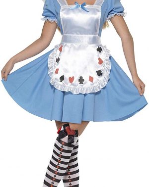 Disfraz de Alicia Baraja de Cartas - Vestido Azul - Smiffys-39474S