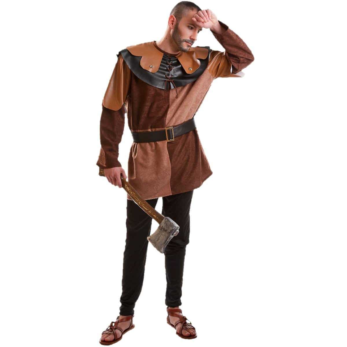 Disfraz de Posadero Medieval marrón para hombre