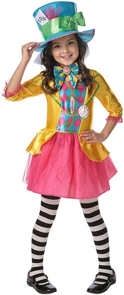 Creo que estoy enfermo Dios maratón Disfraz Alicia en el País de las Maravillas Disney Mad Hatter - Infantil  niñas - Disfraceslandia