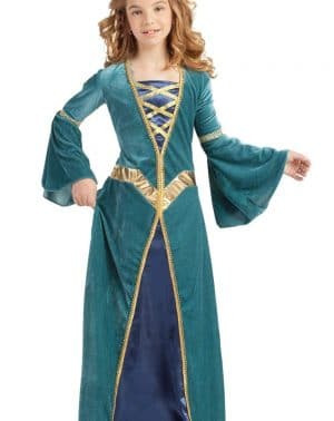 Disfraz Princesa Medieval Verde Infantil