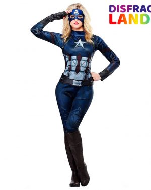 Disfraz de Capitana America para Mujer Deluxe