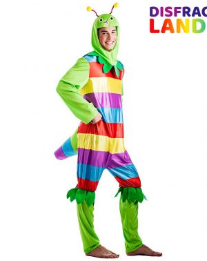 disfraz de gusano gusanito multicolor