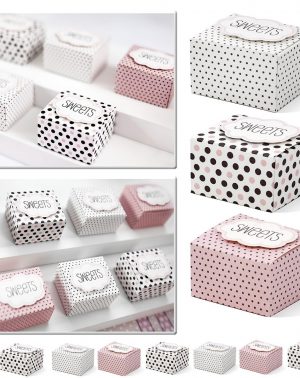30 x Cajas de Regalo Sweet Candy para Dulces, Invitados — Detalles para Boda Bautizo Comunión