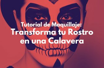 Rostro Calavera Maquillado con Detalles Intrincados
