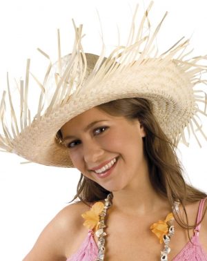 Boland Sombrero Caribe, para adultos, sombrero de paja, gorra, sombrero de sol, disfraz, carnaval, fiesta temática, fiesta en la playa