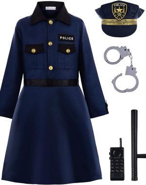Disfraz de Policia Niña con Accesorios