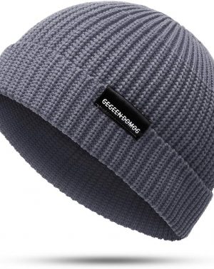 Gorro Docker de Punto Hombre | Sombrero con Borde Plegable Beanie | Gorra Beanie otoño/Invierno Unisex | Sombreros de Invierno