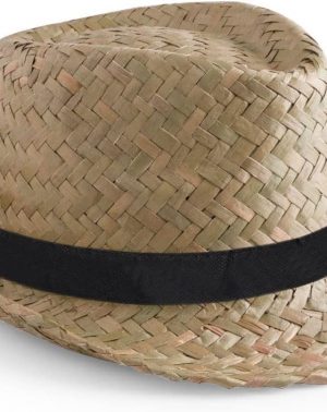 Sombreros de Paja con Cinta - Pack de 10 Sombreros - Gorro Estilo Tirolés para Eventos - Disponible en Dos Colores - Cinta con Color a Elegir