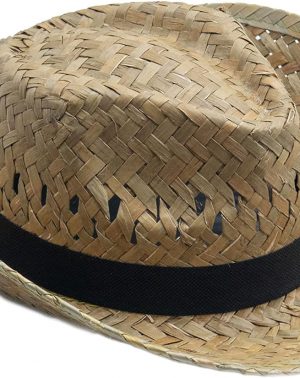 Sombreros de Paja para Eventos - Pack 10 uds - Gorro Vert Muy Transpirable - Elige el Color de la Cinta del Sombrero para Darle un Toque Personal